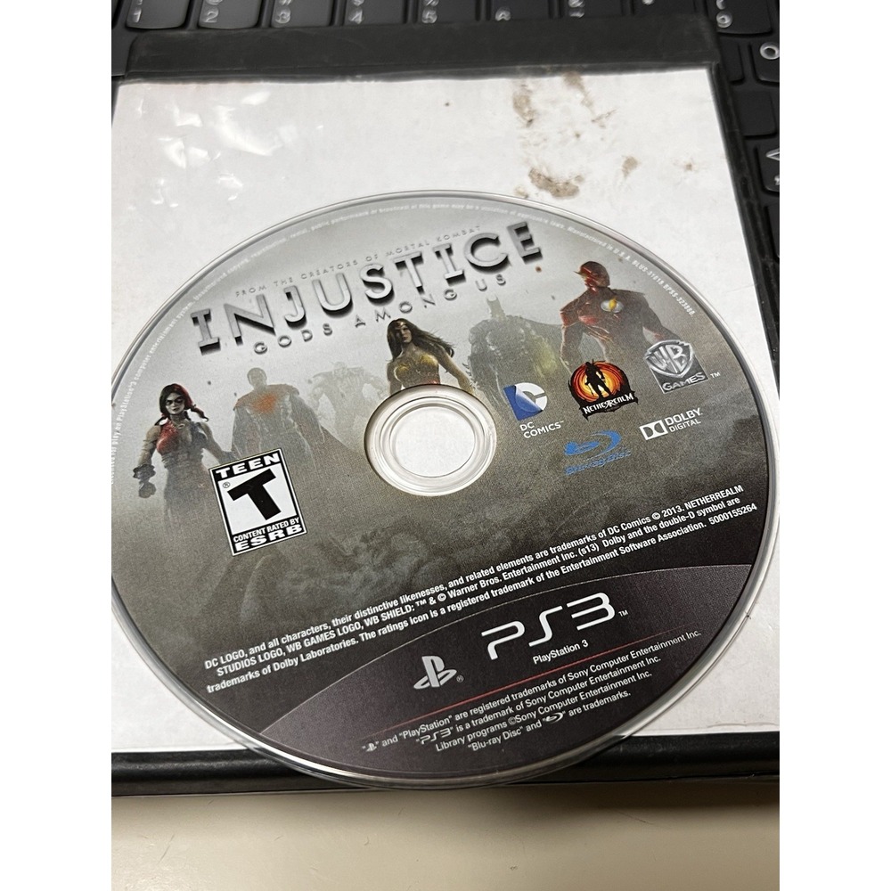 Injustice Gods Among Us Sony PlayStation 3 PS3 DC Comics Fighting Game Disc Only